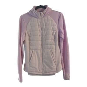Tek Gear Women's Light Pink/Lavender Puffer Jacket -M
